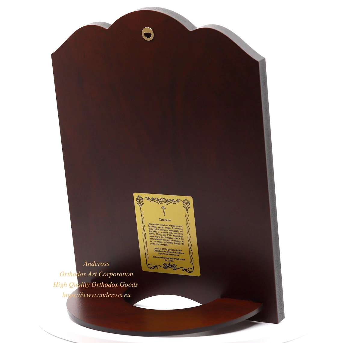 Silver icon Of Virgin Mary Of Jerusalem, The Christian Orthodox icon 21cmx28cm, Silver Plated 999/Frame with glass, Handmade, Gift box. - Image 7