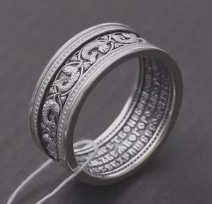 Men's Orthodox Silver 925 Ring – Lord's Prayer – Fish Motif – Wide Band – Powerful Religious Jewelry - Image 6