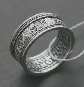 Artisan Crafted Orthodox Ring – Silver 925 – Byzantine Symbol for Men - Image 3