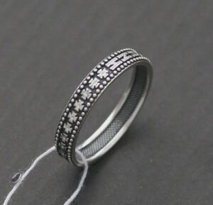 Artisan Orthodox Ring – Sterling Silver 925 – Save and Protect – Russian Greek Jewelry - Image 4